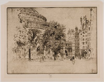 Albert Hall, Londýn od Joseph Pennell