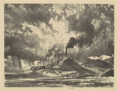 Anakonda, Montana, 1915. od Joseph Pennell