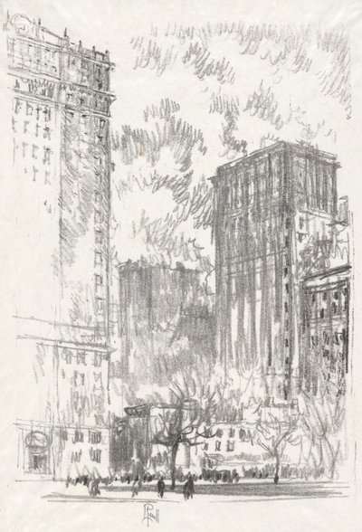 Battery Park, ne. 1 ve sbírce Iconophile Club Collection od Joseph Pennell