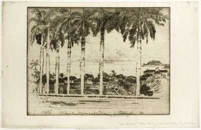 Bishops Walk, Ancon Hill, Panama od Joseph Pennell