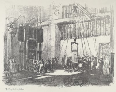 Stáčení Big Shell, 1916. od Joseph Pennell