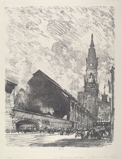 Stanice Broad St., 1912. od Joseph Pennell