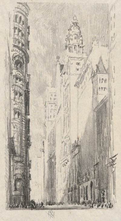 Broadway Towers od Joseph Pennell