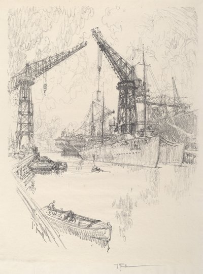 Ničitelé budov, 1917. od Joseph Pennell