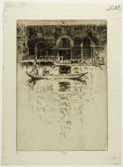 Byzantský palác, Benátky od Joseph Pennell