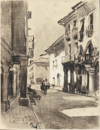 Calle Mayor Alcala od Joseph Pennell