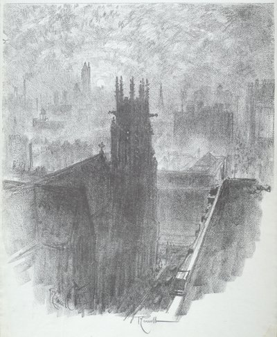 Christ Church, St. Louis, 1919. od Joseph Pennell