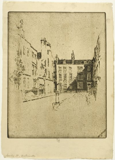 Cowley Street, Westminster od Joseph Pennell