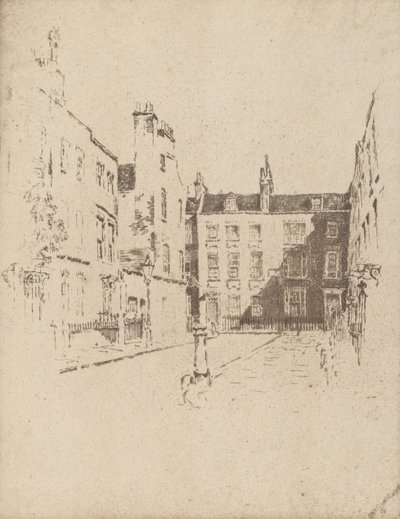Cowley Street, Westminster, 1906. od Joseph Pennell