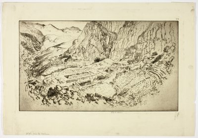 Delphi, ze stadionu od Joseph Pennell