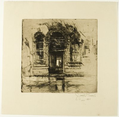 Dveře, Benátky od Joseph Pennell