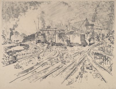 Brzy ráno, Miraflores od Joseph Pennell