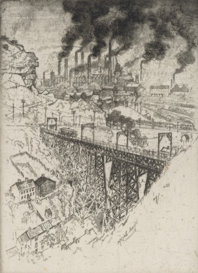 Edgar Thomson Works, Bessemer, 1909. od Joseph Pennell