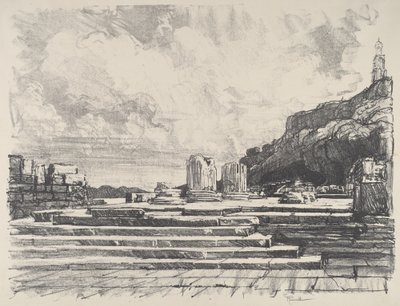 Eleusis, Dlažba chrámu od Joseph Pennell