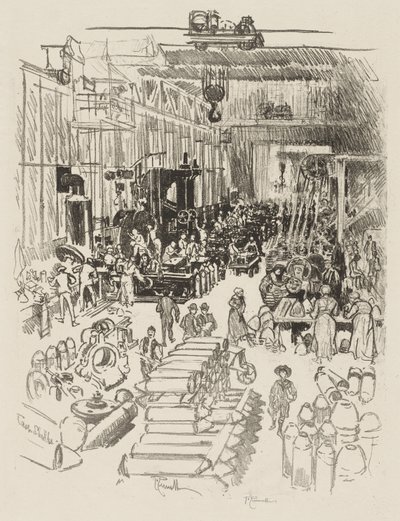 Anglické válečné dílo: Dokončování granátů od Joseph Pennell