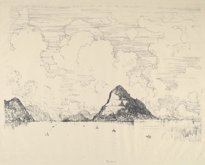 Vstup do kanálu z Pacifiku, 1912. od Joseph Pennell