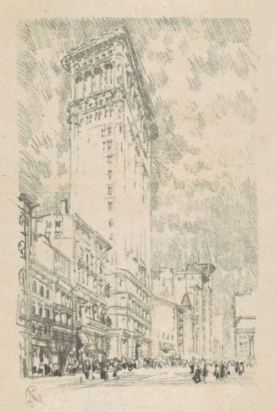 Flatiron Building, 1904. od Joseph Pennell