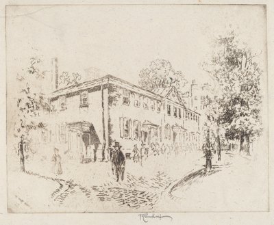 Fourth Street, Meeting House, Philadelphia od Joseph Pennell