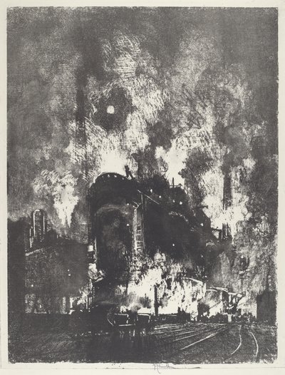 Pece v noci, 1916. od Joseph Pennell