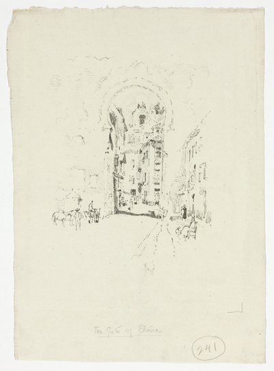 Elvířina brána, Granada od Joseph Pennell
