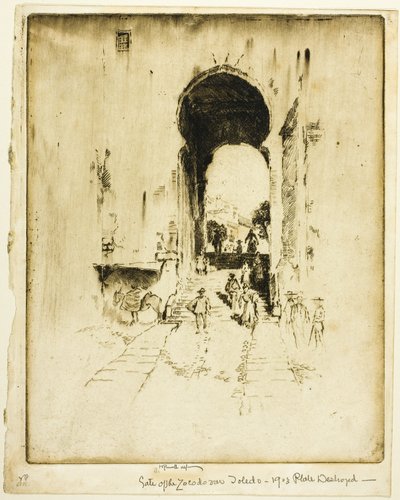 Brána Zocodover, Toledo od Joseph Pennell