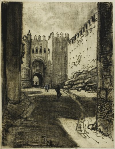 Brána, Segovia od Joseph Pennell