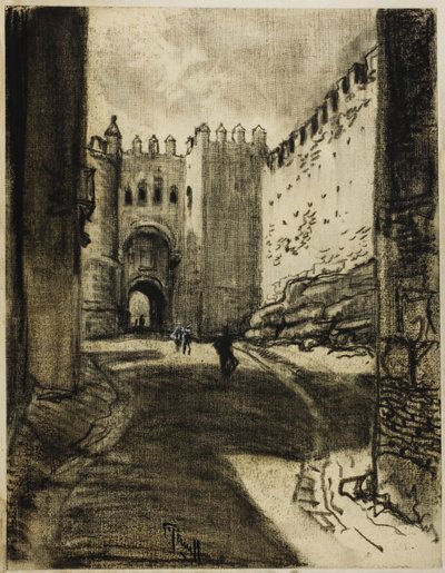 Brána, Segovia od Joseph Pennell