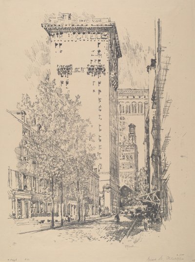 Girardova ulice od Joseph Pennell