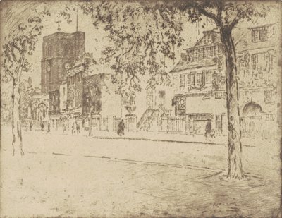 Dům, kde Whistler zemřel, 1904. od Joseph Pennell
