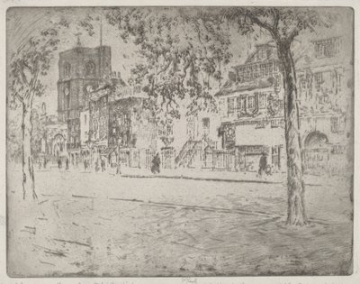 Dům, kde Whistler zemřel, 1904. od Joseph Pennell