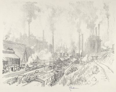 V zemi železa a oceli, 1916. od Joseph Pennell