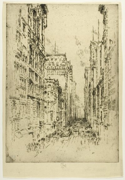 Dolní Broadway od Joseph Pennell
