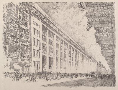 Poledne, General Electric Works, Berlín, 1921. od Joseph Pennell