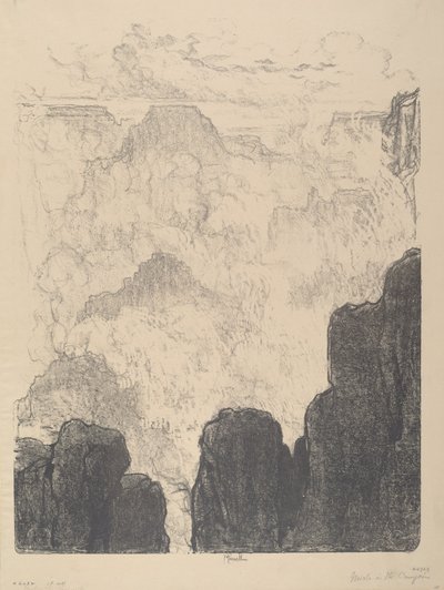 Mlhy v kaňonu, č.II od Joseph Pennell
