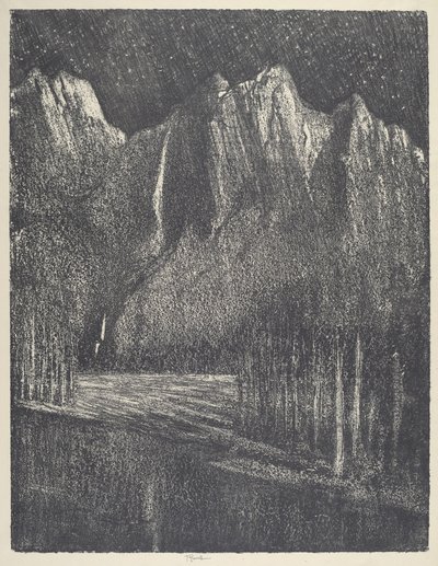 Noc v Yosemitu od Joseph Pennell