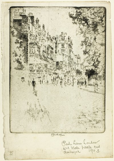 Park Lane od Joseph Pennell