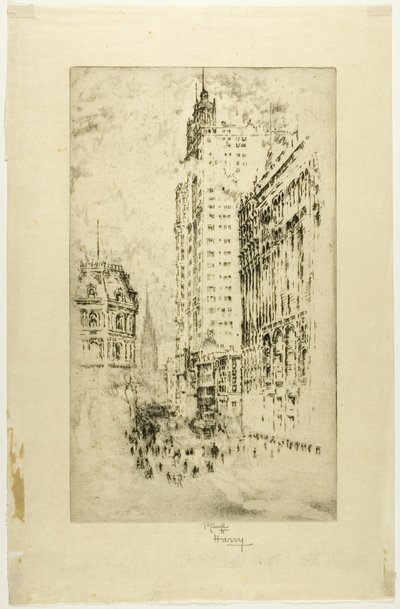 Park Row od Joseph Pennell