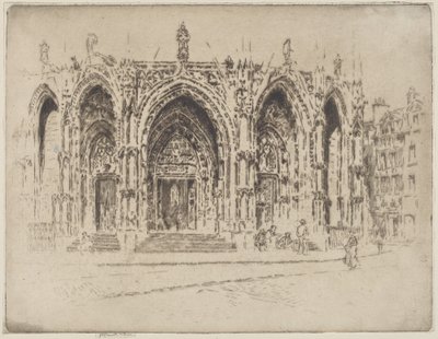 Veranda San Maclou, Rouen od Joseph Pennell