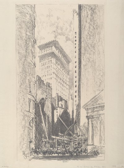 Přestavba Broad Street od Joseph Pennell