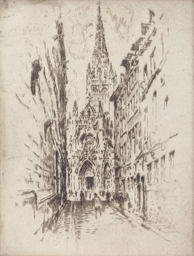 San Maclou, Rouen, 1907. od Joseph Pennell