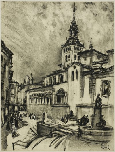 San Martin, Segovia od Joseph Pennell
