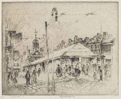 Second Street Market, Philadelphia od Joseph Pennell