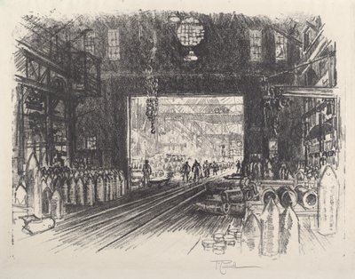 Shell Factory, č.II od Joseph Pennell
