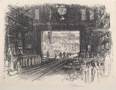 Továrna na granáty, č. II od Joseph Pennell