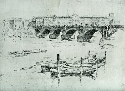 Somerset House, 1928. od Joseph Pennell