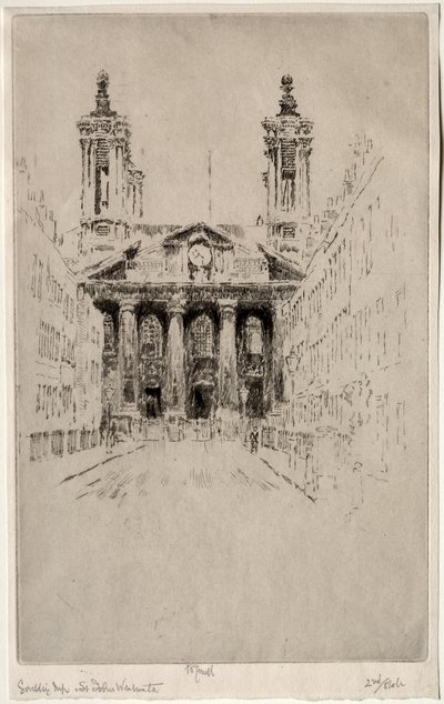 Johns, Westminster, 1895. od Joseph Pennell