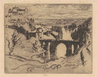 Most svatého Martina, Toledo od Joseph Pennell