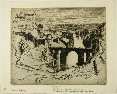 St. Martins Bridge, Toledo od Joseph Pennell