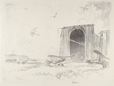 Balonová bouda, 1916. od Joseph Pennell