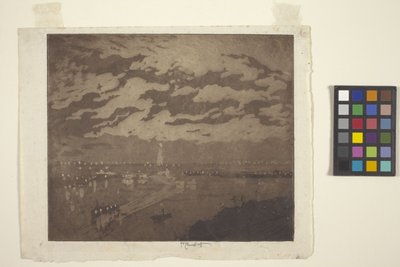 The Bay, New York (akvatinta) od Joseph Pennell